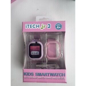iTech Jr 3 Kids Smartwatch Touch Screen 25+ Games Pink New